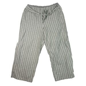 Beach Lunch Lounge Women's Pants Margot Cropped Wide Leg Linen Blend XL